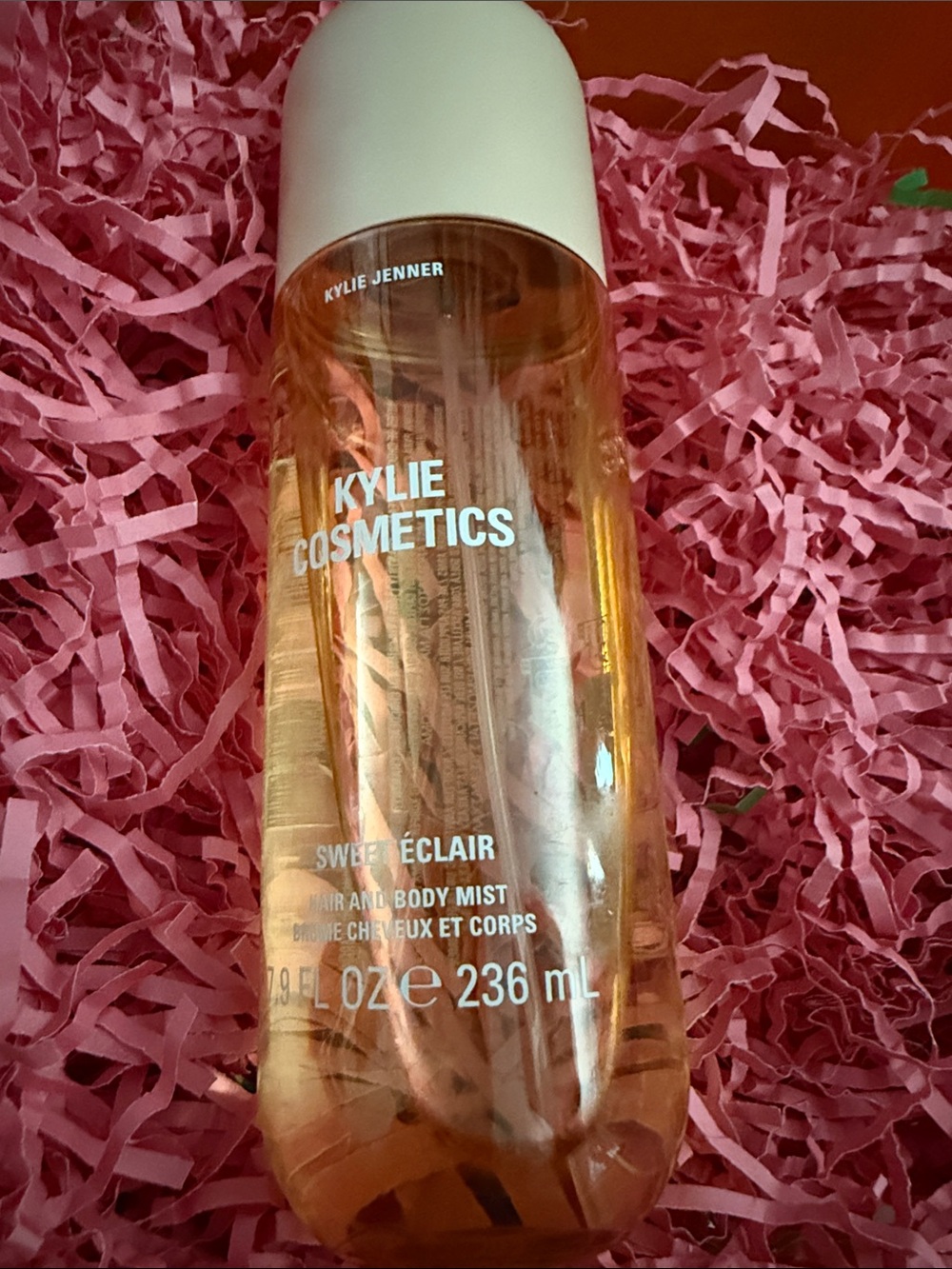 Kylie Cosmetics Hair & Body Mist in Pink and Peach Tones